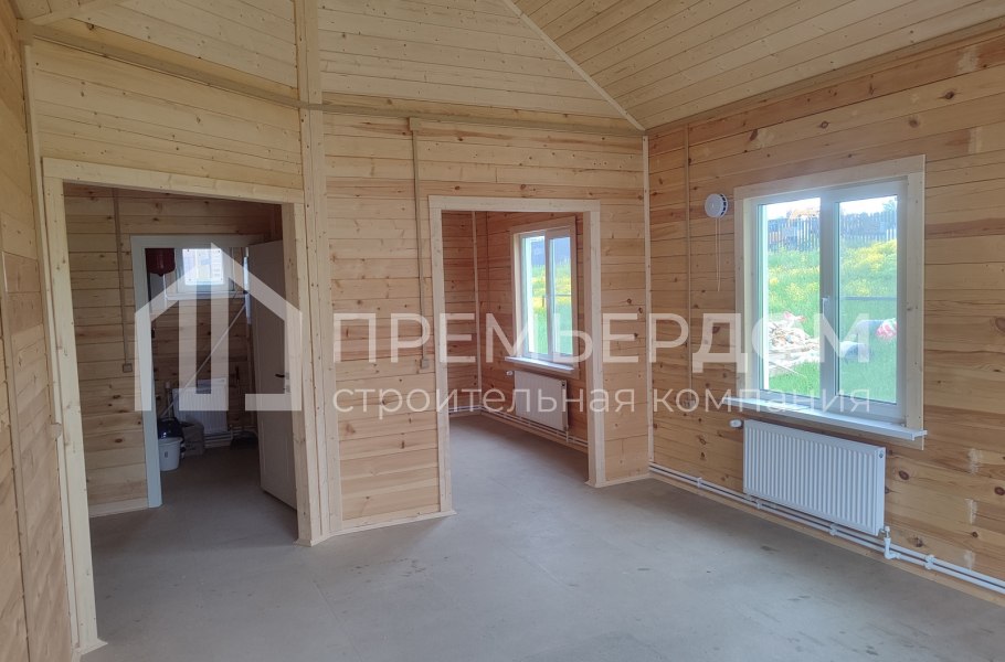 Фото со стройплощадок - Дом из бруса 9х10 м.