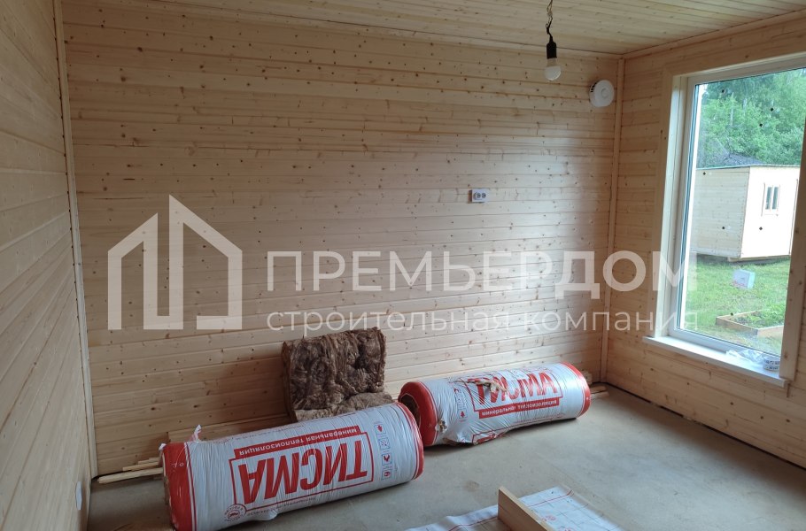 Фото со стройплощадок - Каркасный дом 7х9 м.