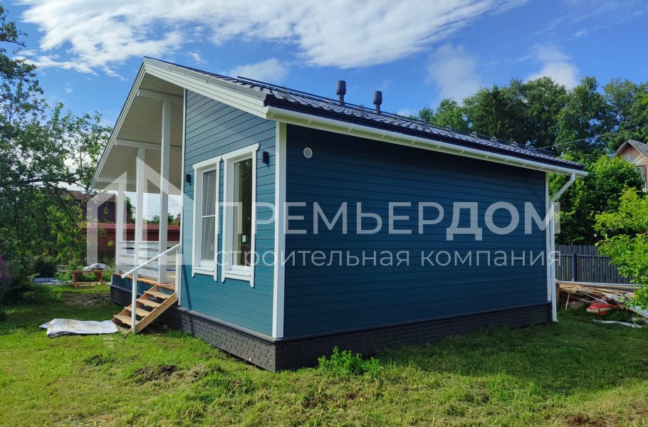 Фото со стройплощадок - Каркасный дом 7х9 м.