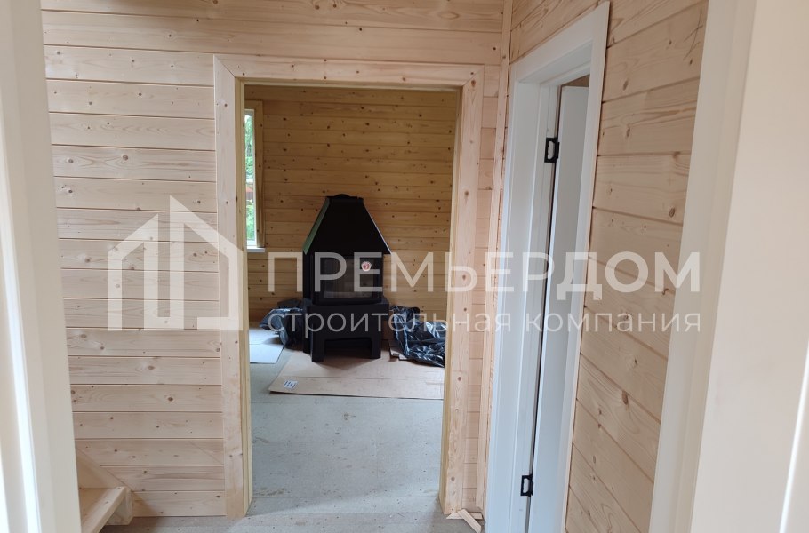 Фото со стройплощадок - Каркасный дом 7,5х7,5 м.