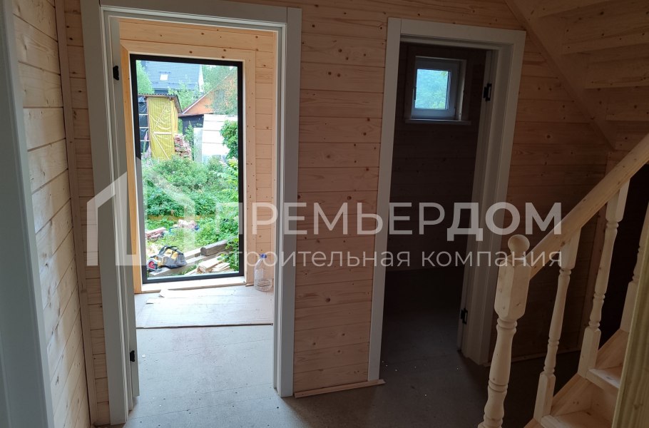 Фото со стройплощадок - Каркасный дом 7,5х7,5 м.