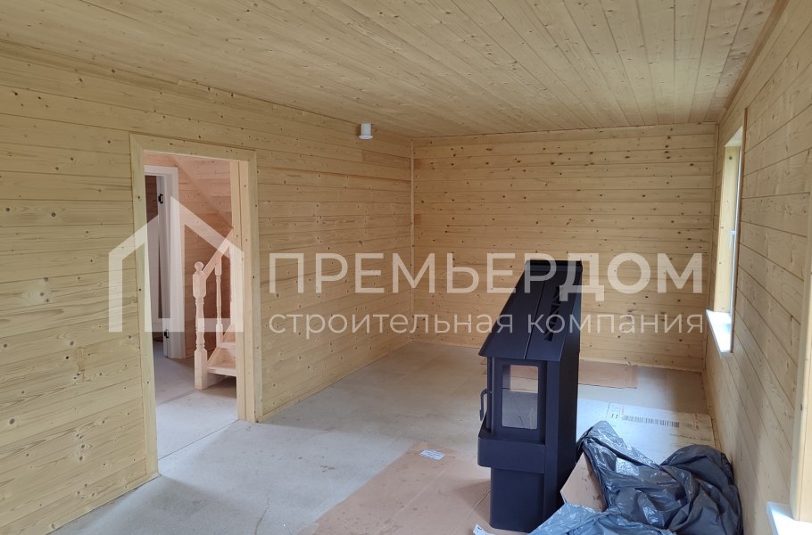 Фото со стройплощадок - Каркасный дом 7,5х7,5 м.