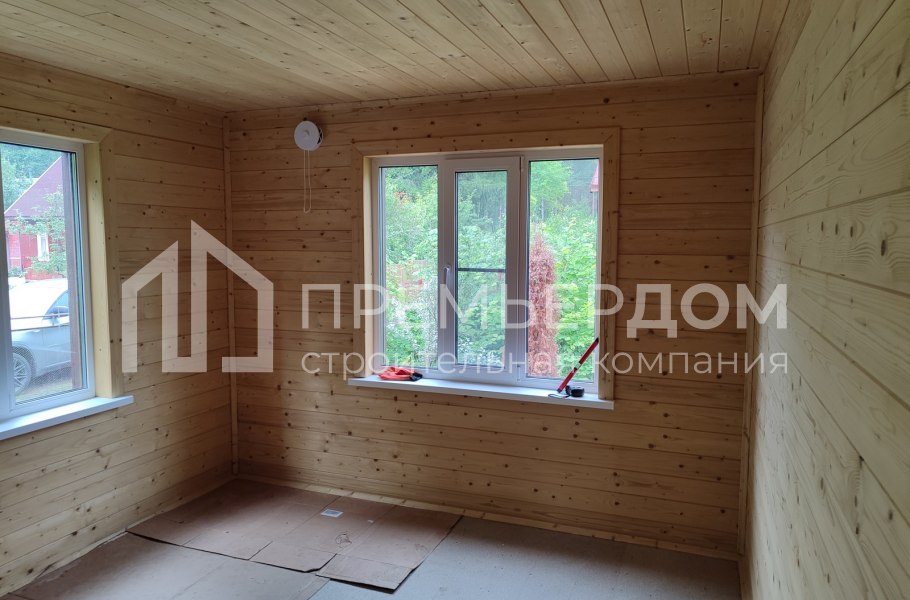 Фото со стройплощадок - Каркасный дом 7,5х7,5 м.