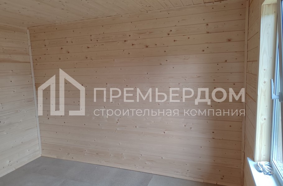 Фото со стройплощадок - Каркасный дом 7,5х7,5 м.