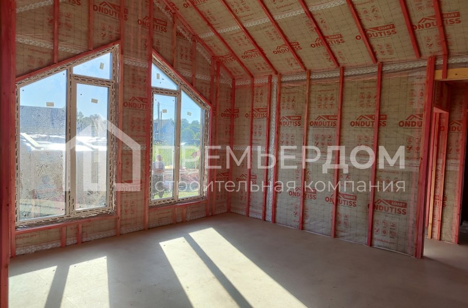 Фото со стройплощадок - Каркасный дом 8,5х13 м.