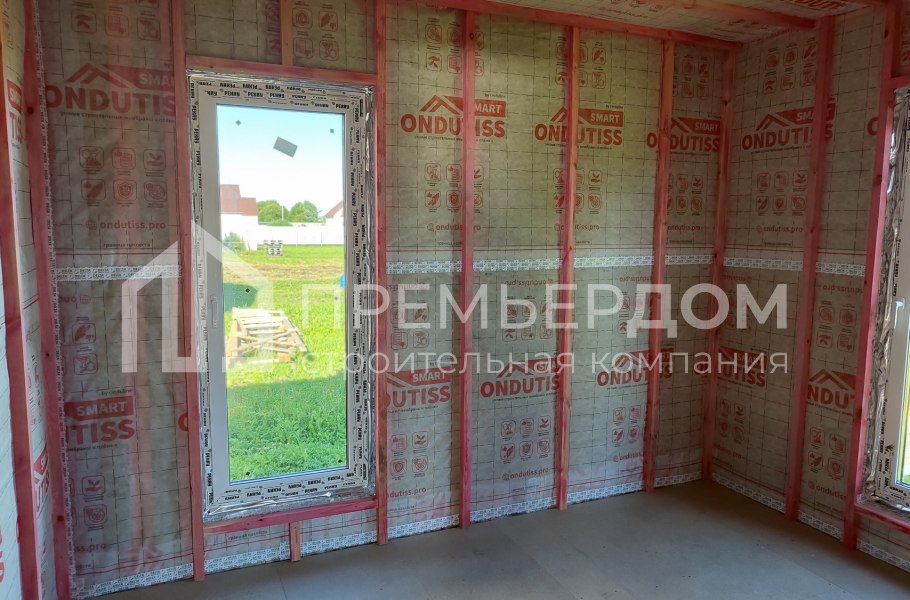 Фото со стройплощадок - Каркасный дом 8,5х13 м.