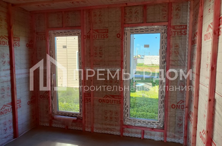 Фото со стройплощадок - Каркасный дом 8,5х13 м.