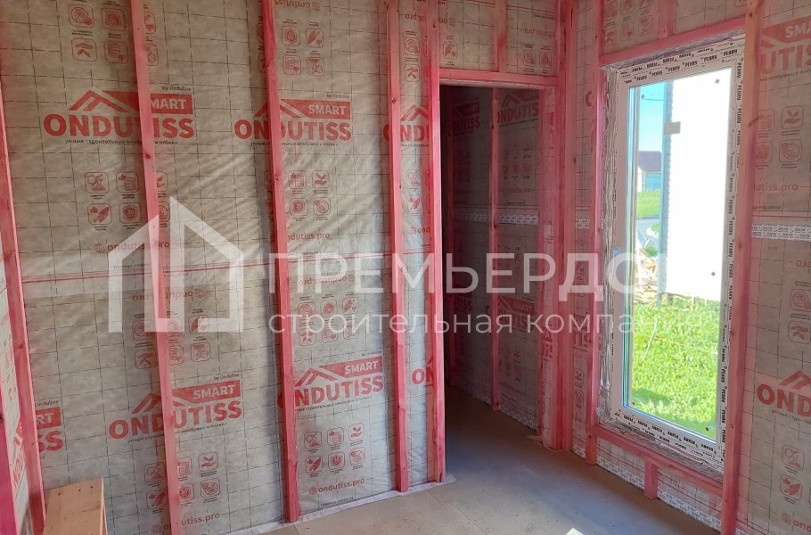 Фото со стройплощадок - Каркасный дом 8,5х13 м.