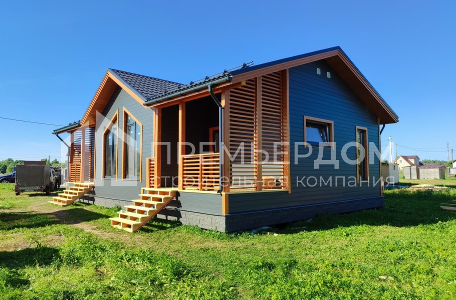 Фото со стройплощадок - Каркасный дом 8,5х13 м.