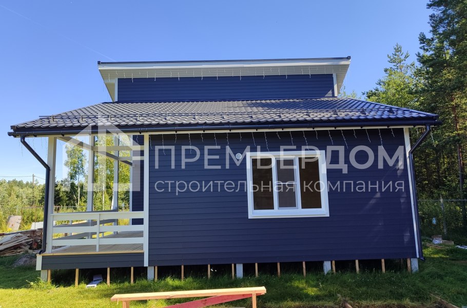 Фото со стройплощадок - Каркасный дом 9х12 м.