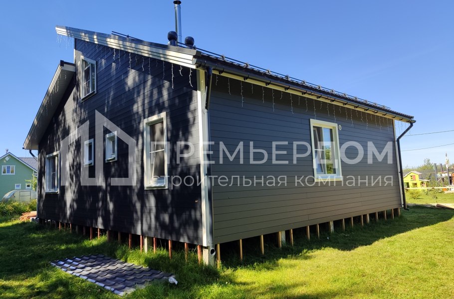 Фото со стройплощадок - Каркасный дом 9х12 м.