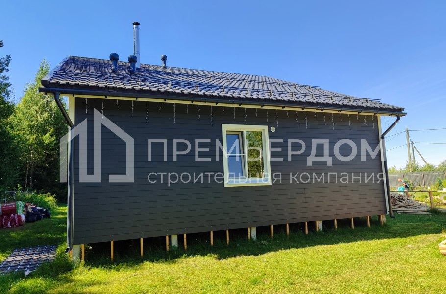 Фото со стройплощадок - Каркасный дом 9х12 м.