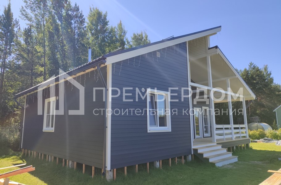 Фото со стройплощадок - Каркасный дом 9х12 м.