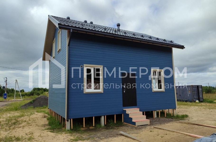 Фото со стройплощадок - Каркасный дом 7х8 м.
