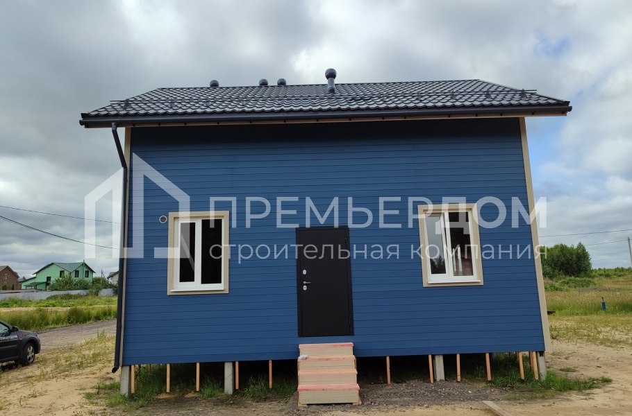 Фото со стройплощадок - Каркасный дом 7х8 м.