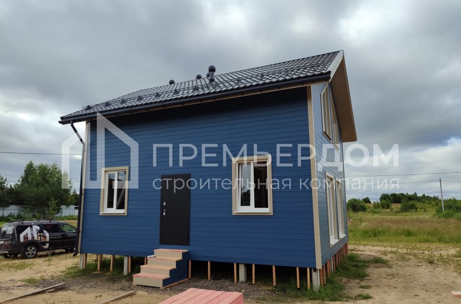 Фото со стройплощадок - Каркасный дом 7х8 м.