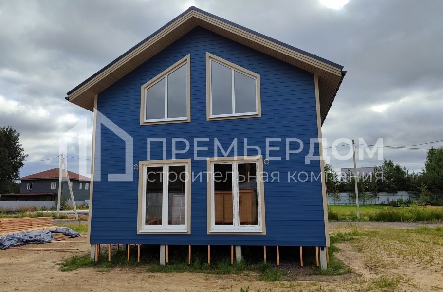 Фото со стройплощадок - Каркасный дом 7х8 м.
