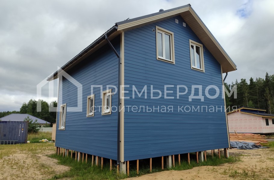 Фото со стройплощадок - Каркасный дом 7х8 м.