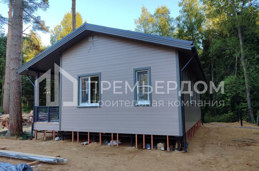 Фото со стройплощадок - Каркасный дом 8х10 м.