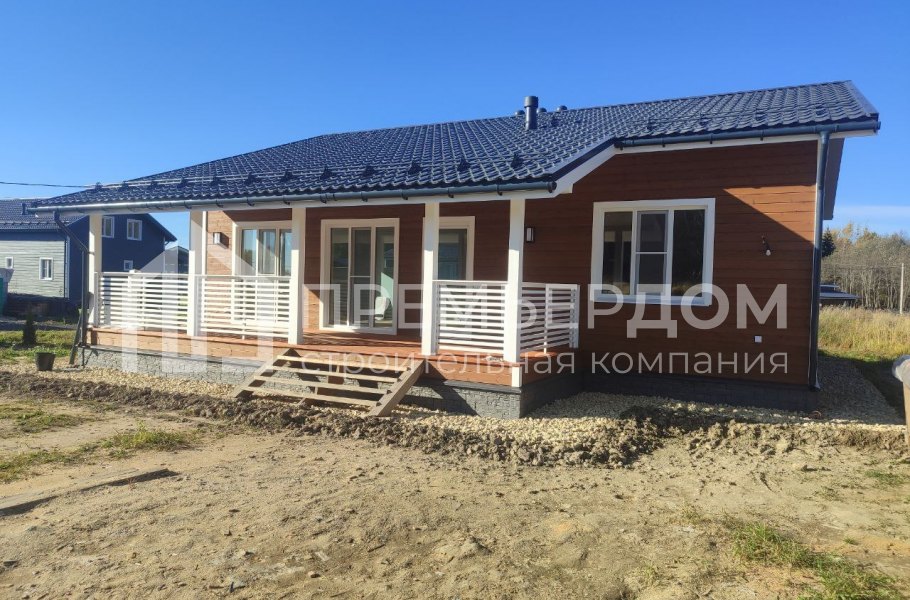 Фото со стройплощадок - Каркасный дом 11,7х11,5 м.