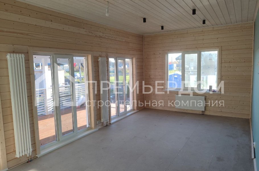 Фото со стройплощадок - Каркасный дом 11,7х11,5 м.