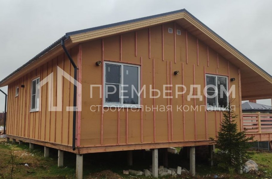 Фото со стройплощадок - Каркасный дом 13,5×11 м.