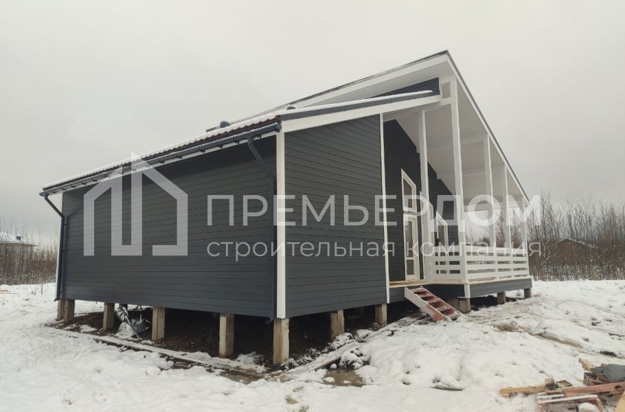 Фото со стройплощадок - Каркасный дом 12х10 м.