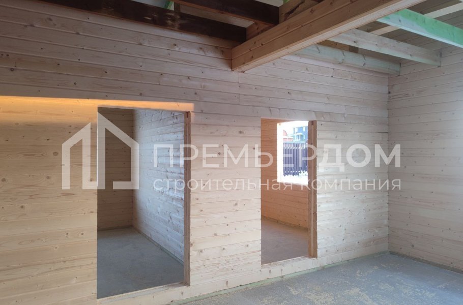 Фото со стройплощадок - Дом из бруса 11,9х8,5 м.