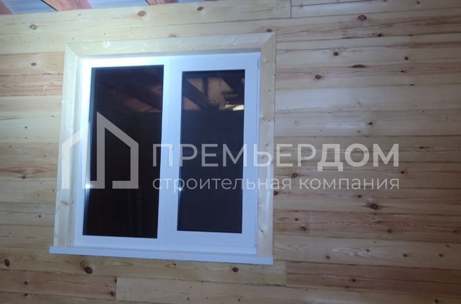 Фото со стройплощадок - Дом из бруса 8,5х11 м.