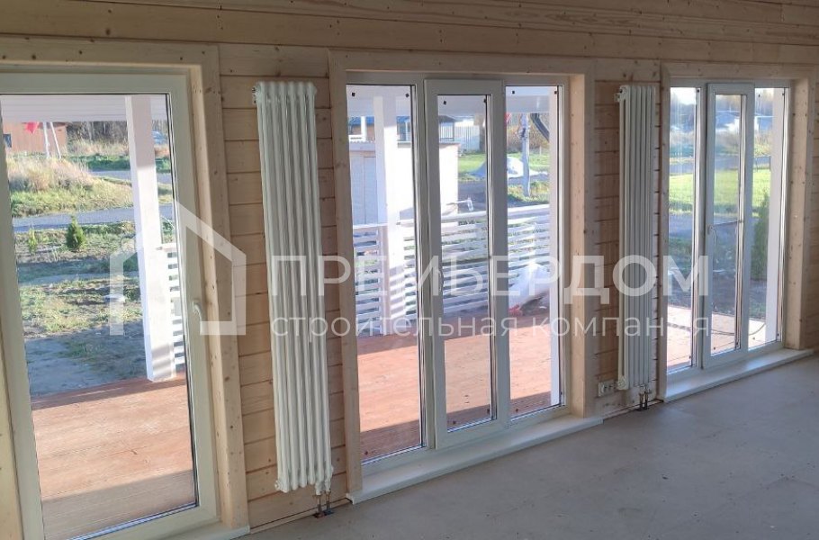 Фото со стройплощадок - Каркасный дом 11,7х11,5 м.