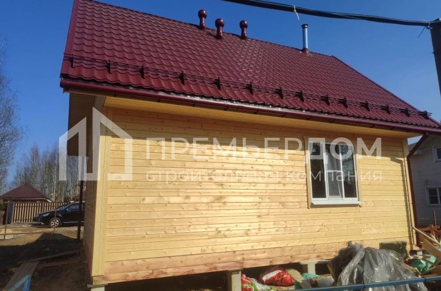 Фото со стройплощадок - Каркасный дом 6х8 м.