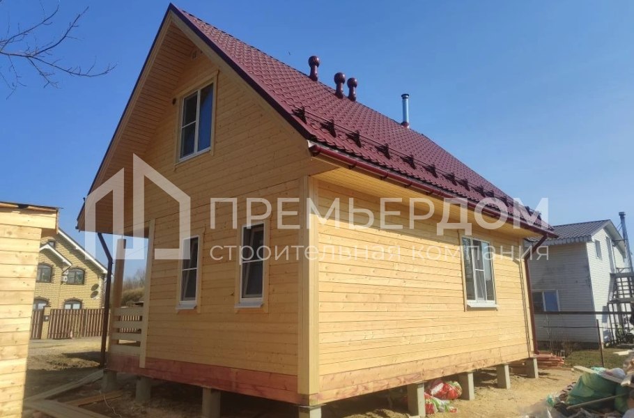 Фото со стройплощадок - Каркасный дом 6х8 м.