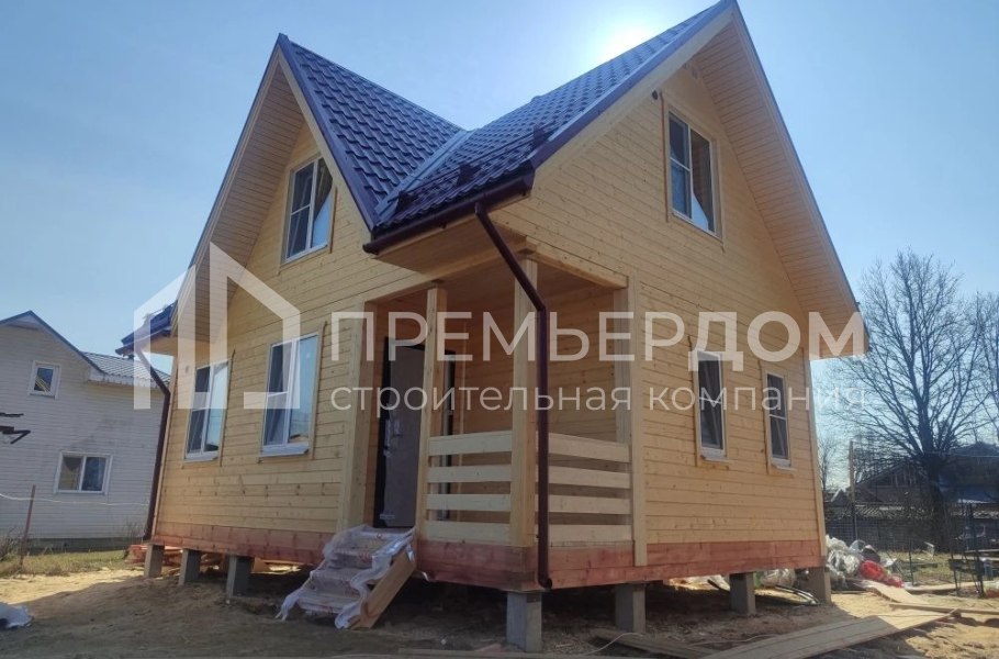 Фото со стройплощадок - Каркасный дом 6х8 м.