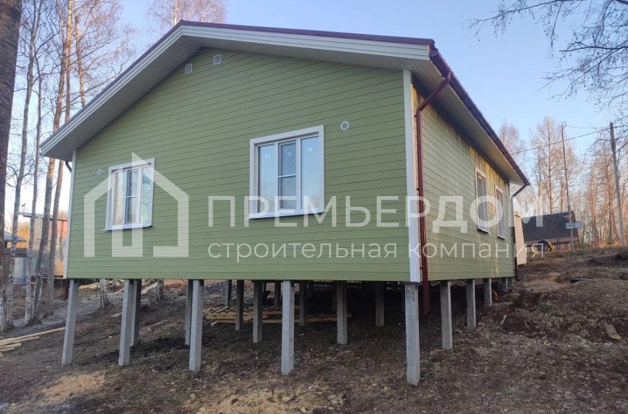 Фото со стройплощадок - Каркасный дом 9х12,5 м.
