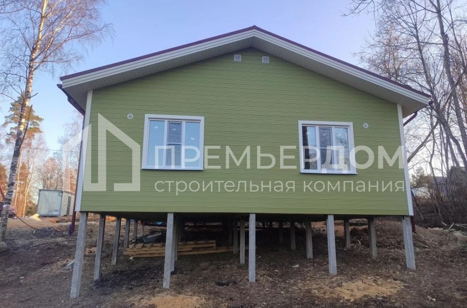 Фото со стройплощадок - Каркасный дом 9х12,5 м.