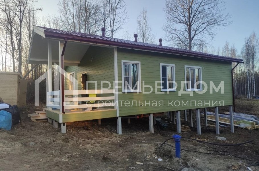 Фото со стройплощадок - Каркасный дом 9х12,5 м.