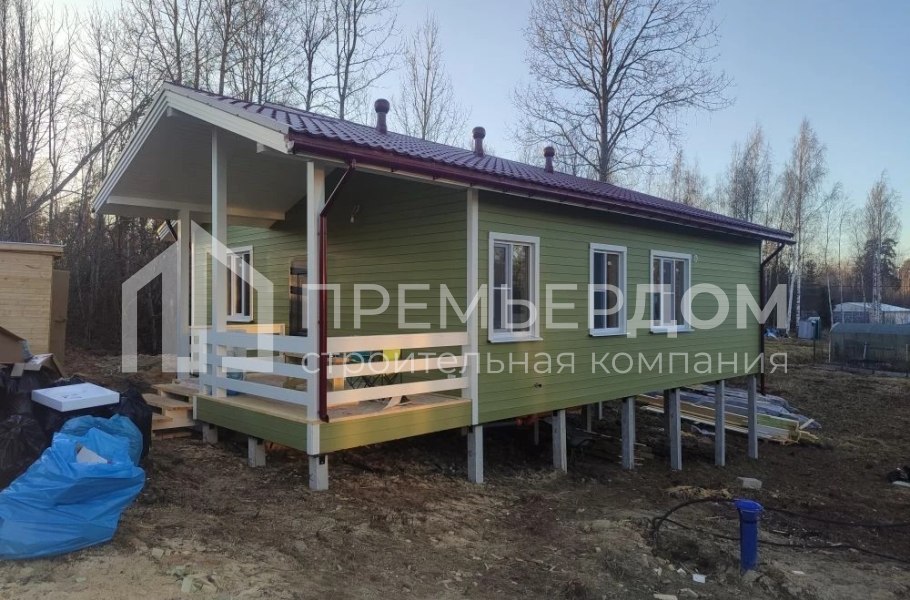 Фото со стройплощадок - Каркасный дом 9х12,5 м.