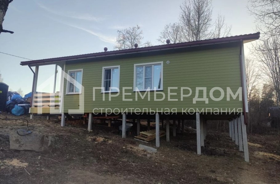 Фото со стройплощадок - Каркасный дом 9х12,5 м.