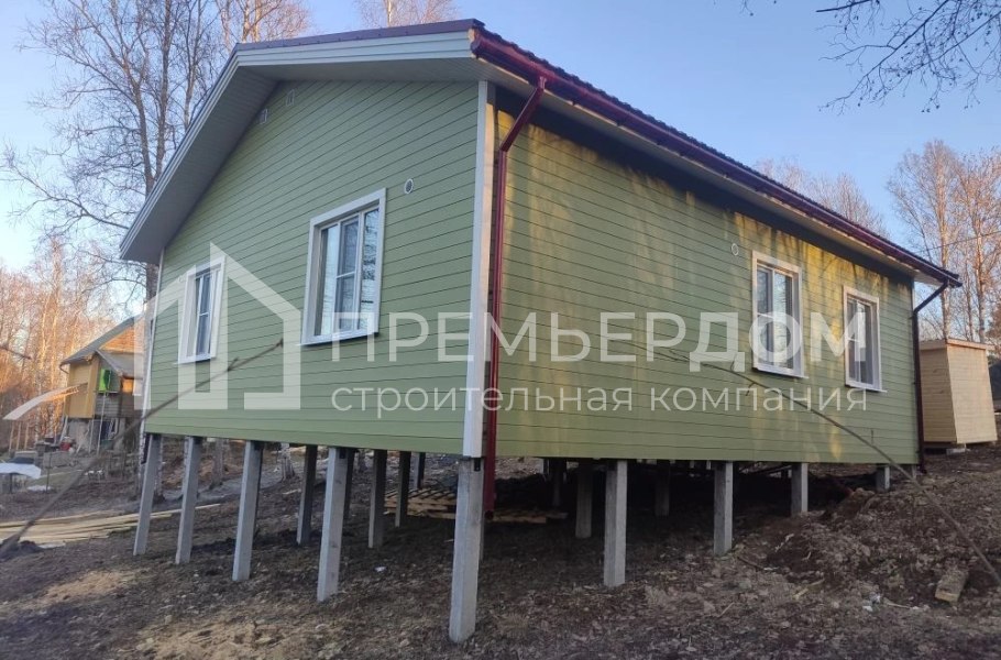Фото со стройплощадок - Каркасный дом 9х12,5 м.