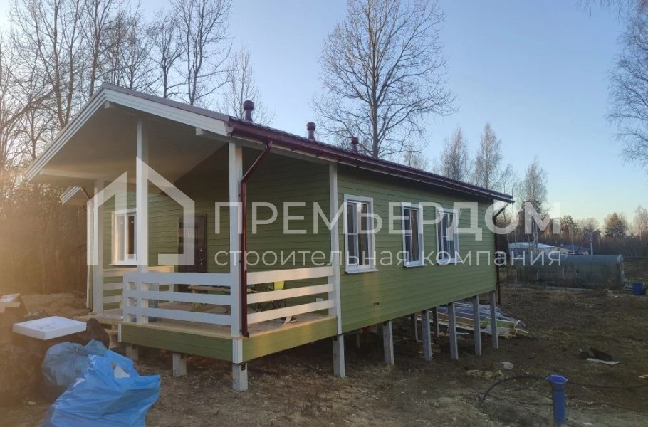 Фото со стройплощадок - Каркасный дом 9х12,5 м.