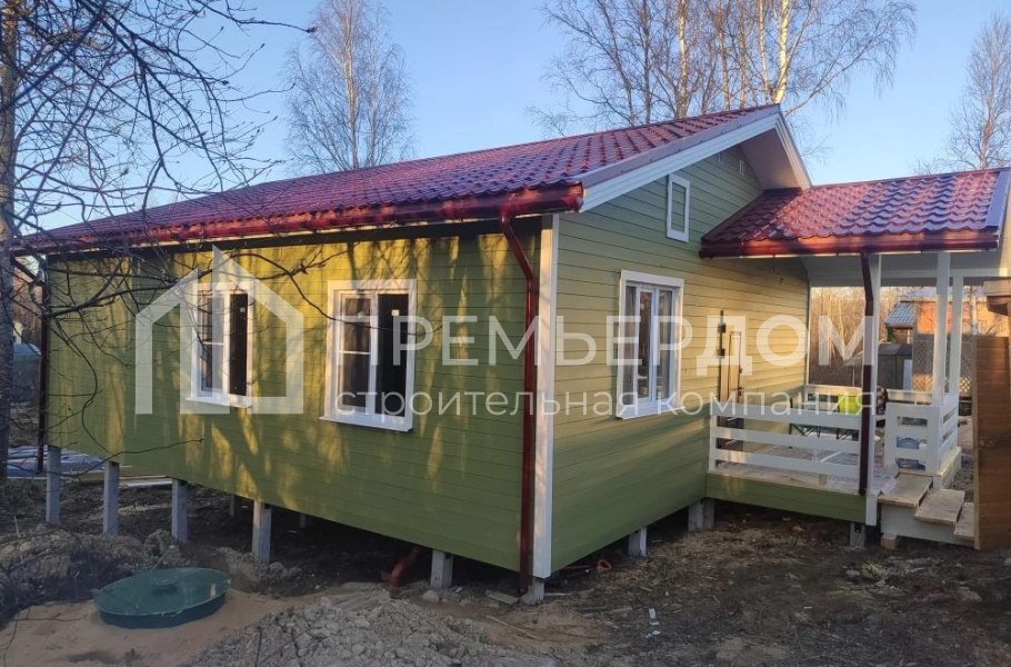 Фото со стройплощадок - Каркасный дом 9х12,5 м.