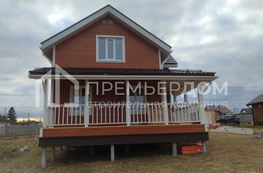 Фото со стройплощадок - Каркасный дом7,5х12 м.