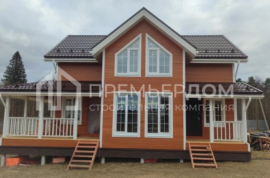 Фото со стройплощадок - Каркасный дом7,5х12 м.
