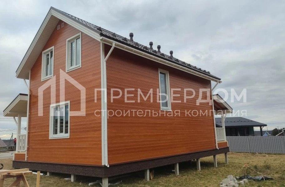 Фото со стройплощадок - Каркасный дом7,5х12 м.