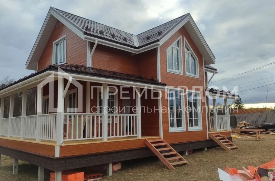 Фото со стройплощадок - Каркасный дом7,5х12 м.