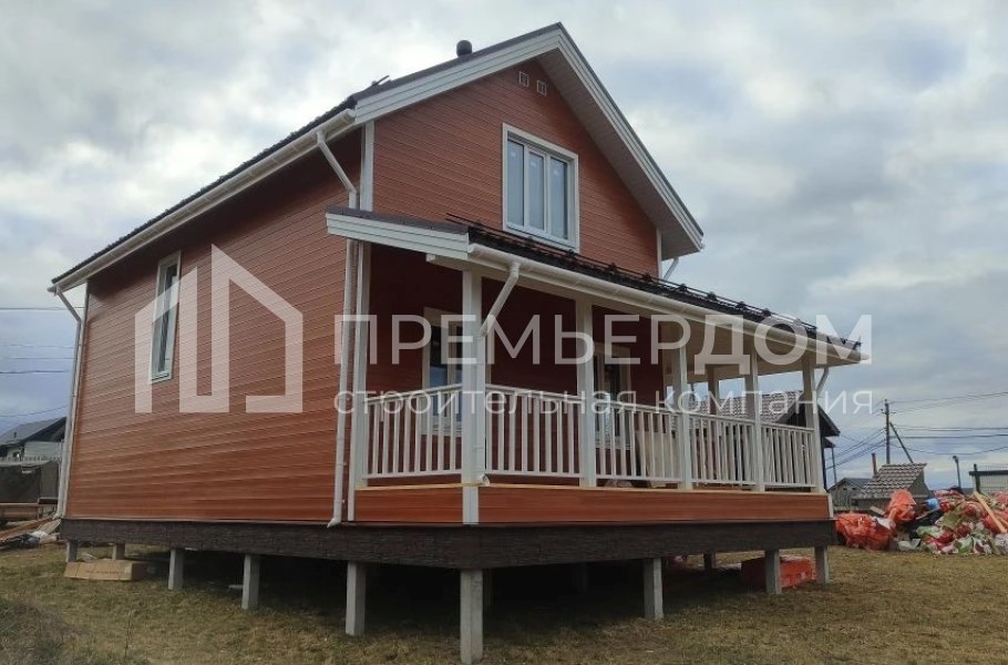 Фото со стройплощадок - Каркасный дом7,5х12 м.