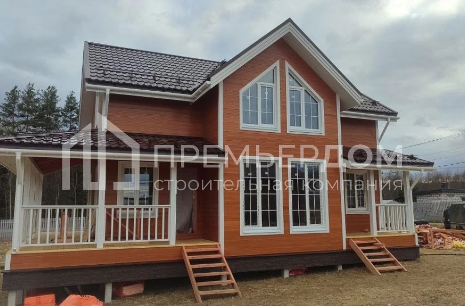 Фото со стройплощадок - Каркасный дом7,5х12 м.
