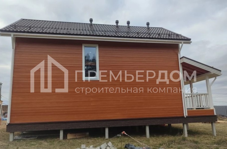 Фото со стройплощадок - Каркасный дом7,5х12 м.