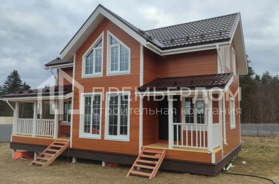 Фото со стройплощадок - Каркасный дом7,5х12 м.