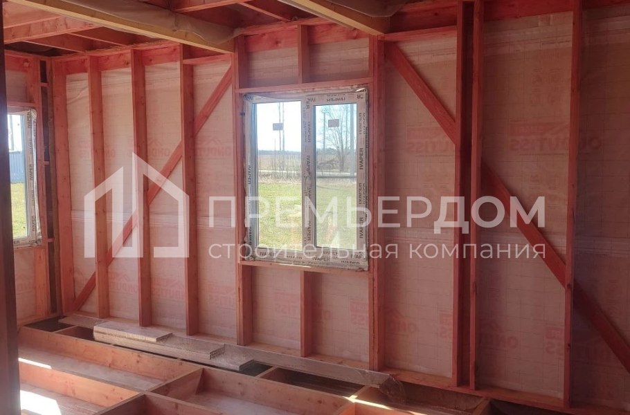 Фото со стройплощадок - Каркасный дом 6х8,5 м